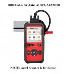 OBD Diagnostic Cable Main Cable for Autel AL529 AL529HD Scanner